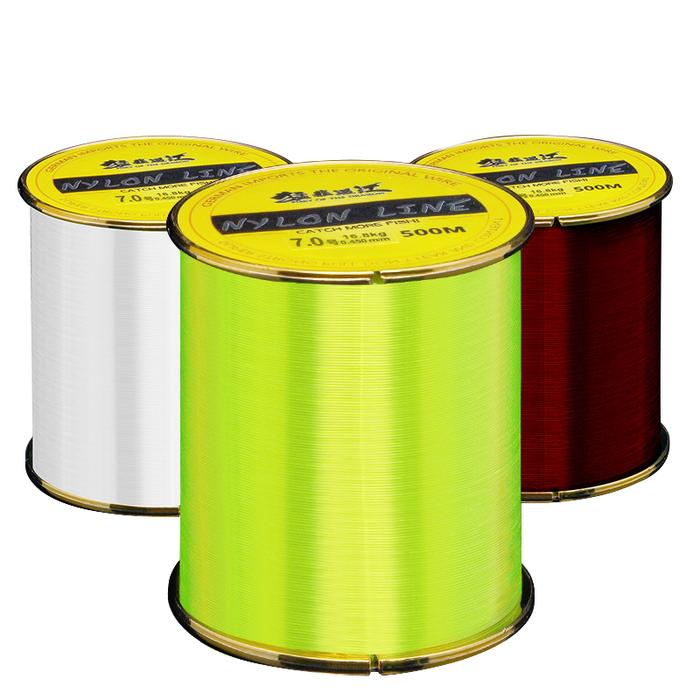 500m Nylon Fishing Line Super Strong Brand Fishing Line 4 Colors