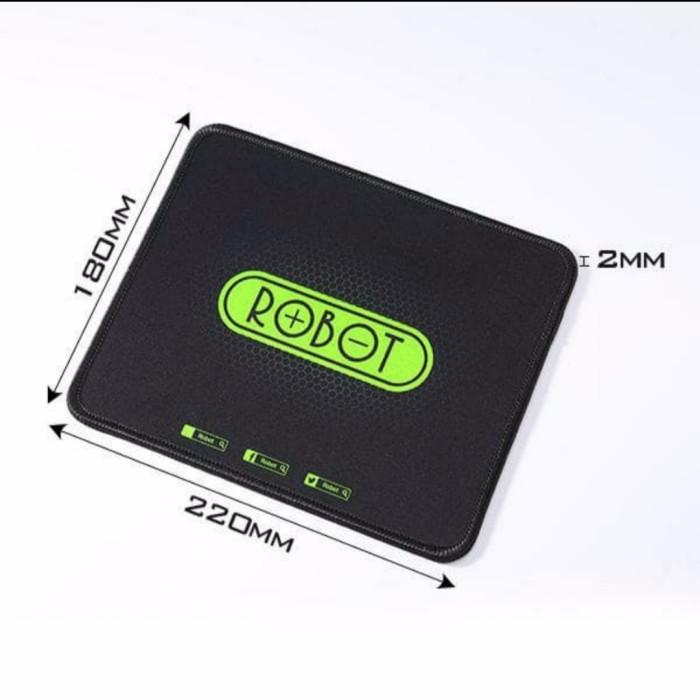 MousePad Robot MP01 Black / robot mouse pad hitam PROMO