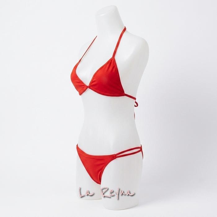 OBRAL BIKINI PANTAI SET TWO-PIECE SEGITIGA BRA TALI IKAT BAJU RENANG WANITA SEXY LG972