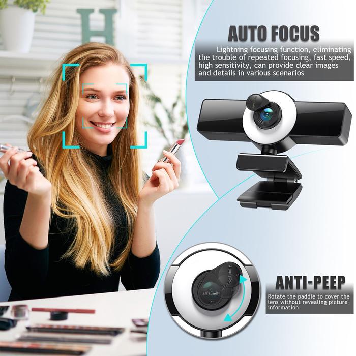 Web Camera 1080P HD USB Computer Camera With Microphone Wide Angle