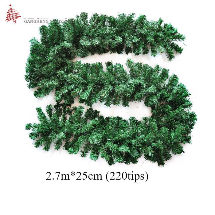 PREMIUM (READY) terjamin NTL07 Garland Gantungan Pintu 2.7m x 25cm Hiasan Natal Dekorasi Pohon 270cm