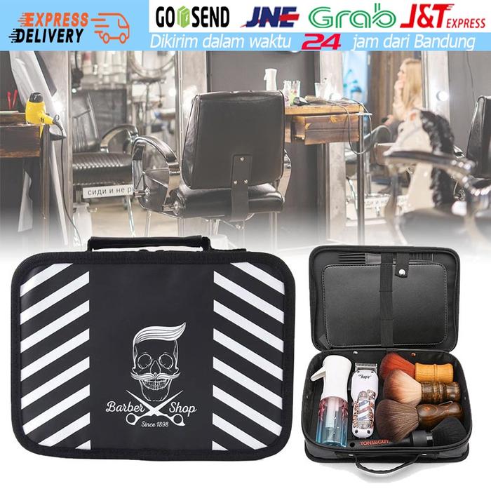 CASE BARBER TAS BARBERSHOP Tas Penyimpan Alat Barbershop Pangkas Clipper Celmek Gunting Case