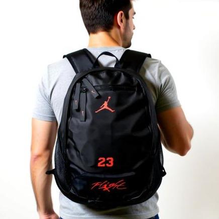 TAS RANSEL BACKPACK PUNGGUNG GENDONG AIR JORDAN + RAINCOVER