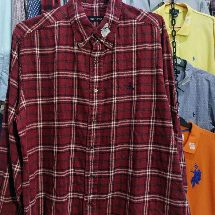 KEMEJA BEAN POLE PRIA LENGAN PANJANG