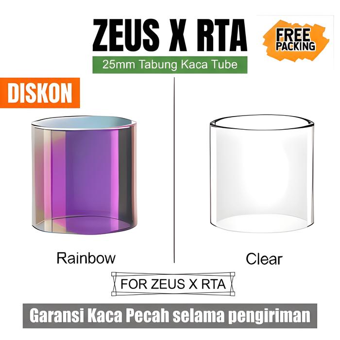 BEST SELLER Glass Tank ZEUS X 25mm Clear Glass Bubble Replacement