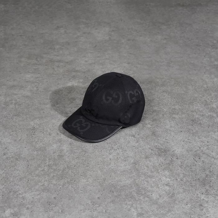 Topi GUCCI GG JUMBO BLACK CAP 100% ORIGINAL