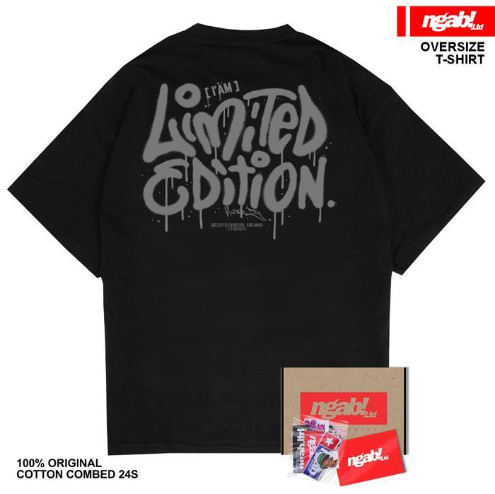 PREMIUM (READY) terjamin (Gratis Stiker) Ngab Kaos Baju Distro Oversize Limited Edition Ngab.Ltd Uni