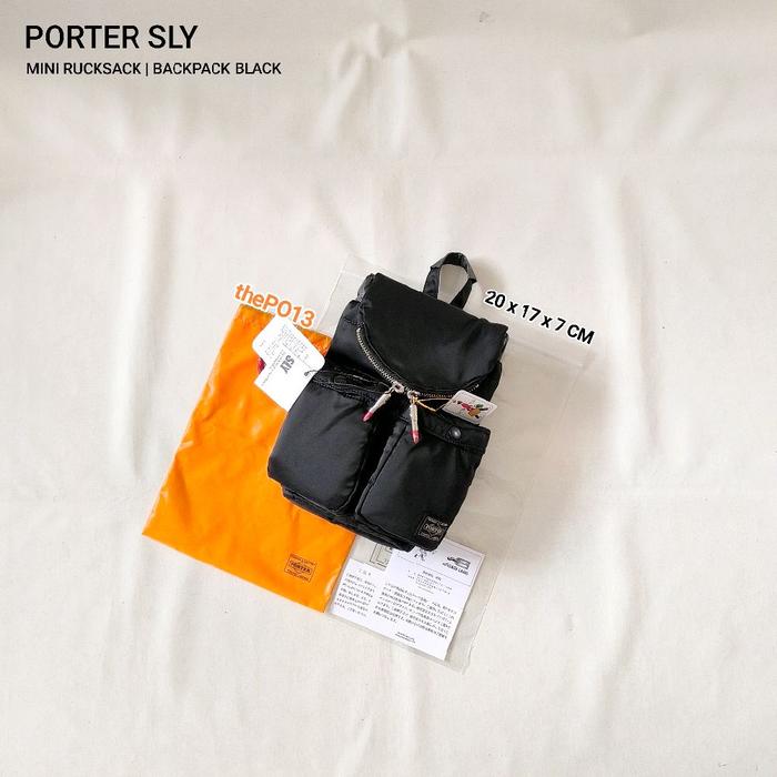 PORTER YOSHIDA SLY TANKER MINI RUCKSACK / BACKPACK BLACK AUTHENTIC 100% BNWT