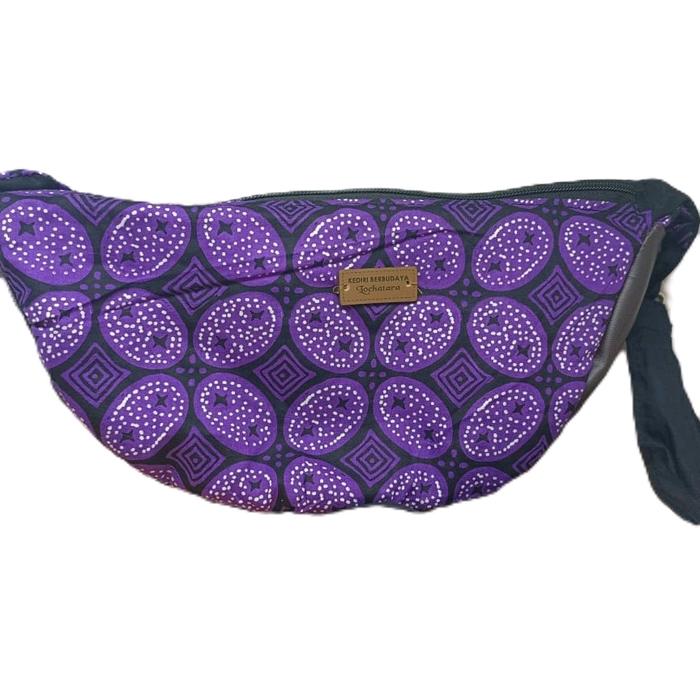 Slingbag Kawung Ungu  Wanita Pria Selempang