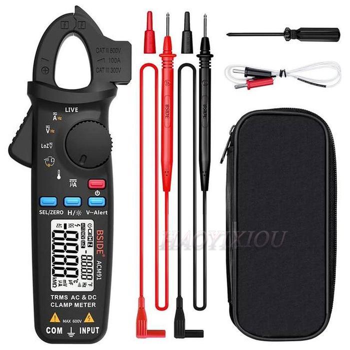 BSIDE ACM91 Digital AC/DC Current Clamp Meter Auto-Range Car Repair