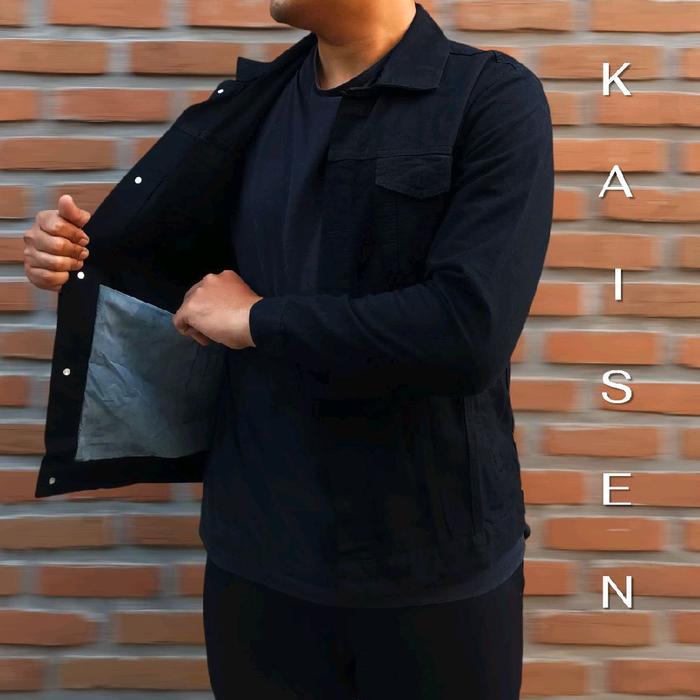 Jaket Jeans Denim Slim Fit Jacket Jaket Pria - KAISEN