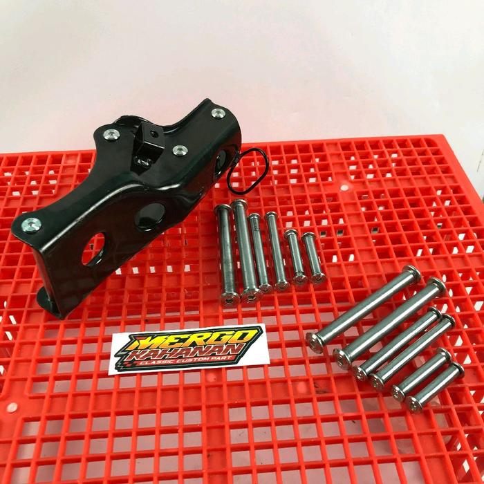 Baut Mesin L Stainless Stenlis Dudukan Pangkon Mesin CB GL MP tiger set depan belakang