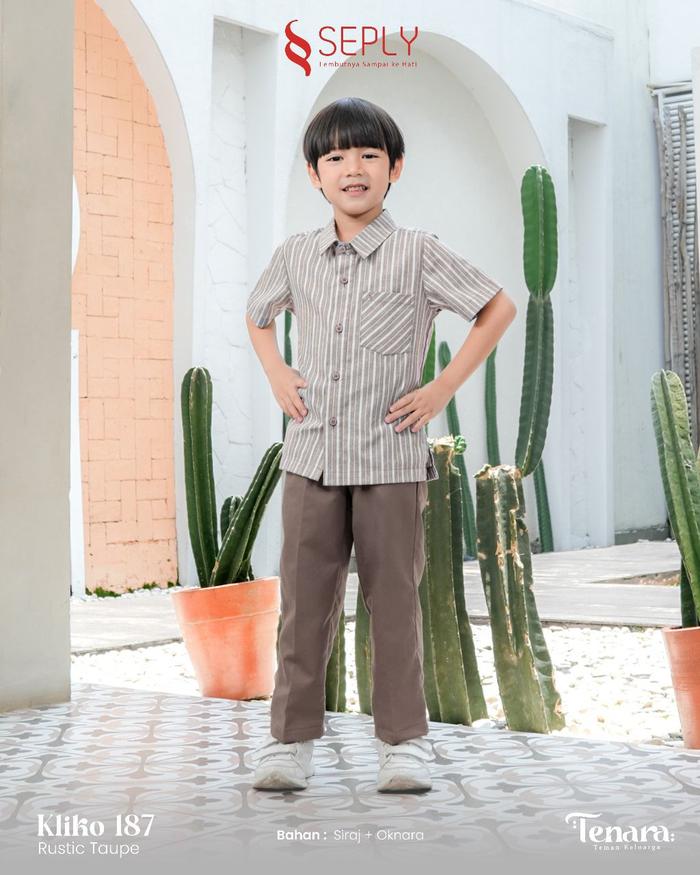 Jual Seply Koko Anak Kliko 187 Siraj Oknara Kemeja Celana Karet Saku Rustic Rosette Tenara 13 15