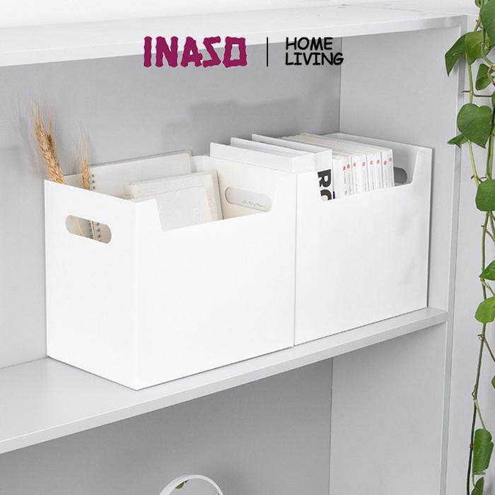 INASO Tempat File Tray Tempat Majalah Box Penyimpanan Dokumen Box File HRM321