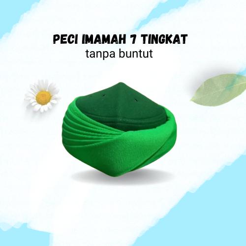 Terbaru Peci Imamah Instan Permanen tanpa buntut / imamah permanen 7 tingkat tanpa buntut