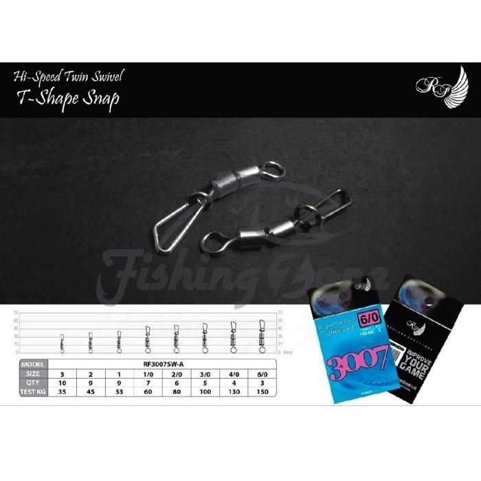 RodFord HI-SPEED TWIN SWIVEL T-SHAPE SNAP - RF3007SW-A | Kili Kili - #2