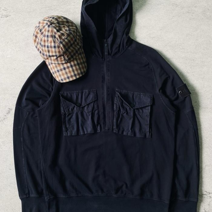 Rare Stone Island Ghost Piece SS20 halfzip smock authentic original
