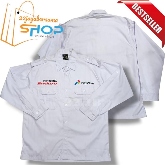 Kemeja Pertamina Enduro• baju PERTAMINA ENDURO• Seragam Pertamina enduro terbaru full bordir