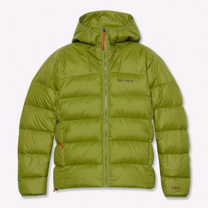 TIMBERLAND MEN'S BEAR HEAD SUPER GOOSE DOWN HOODED GUACAMOLE JAKET GUNUNG HIKING WINTER TRAVELING OR