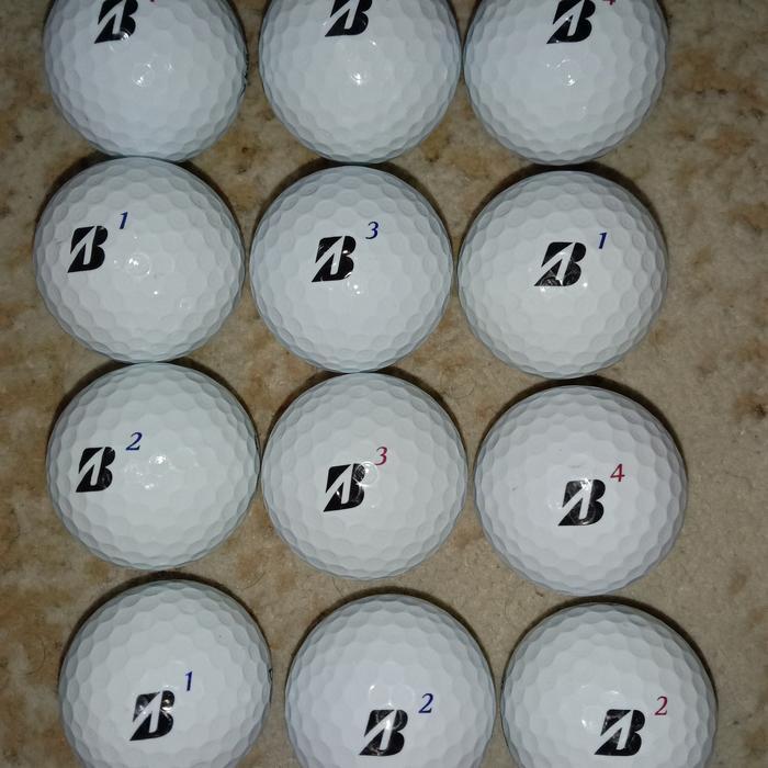 PREMIUM paket hemat isi 24 pcs bola golf second Bridgestone B tour grade A