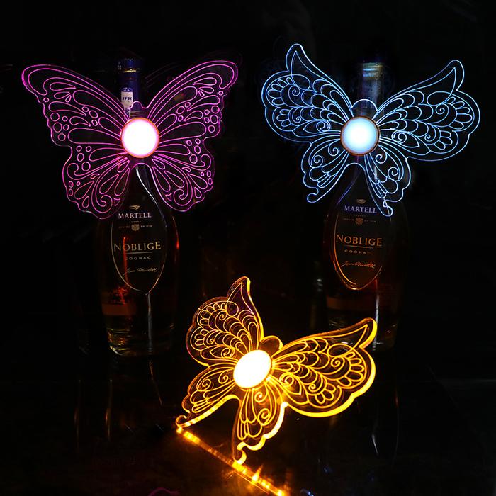 Bar Champagne Flash Glow Stick Led Charging Angel Butterfly Neon