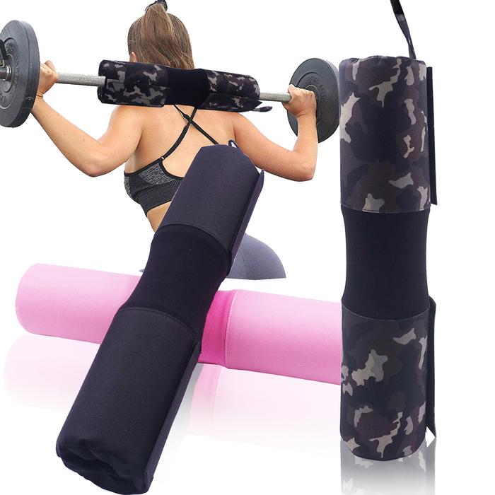 Kain Gym Bantalan Barbel Angkat Besi Bantalan Batang Jongkok