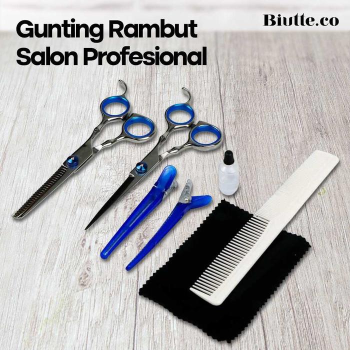 Gunting Rambut 1 Set Gunting Sasak Gunting Rambut Set Gunting Rambut Salon Profesional Gunting Rambu