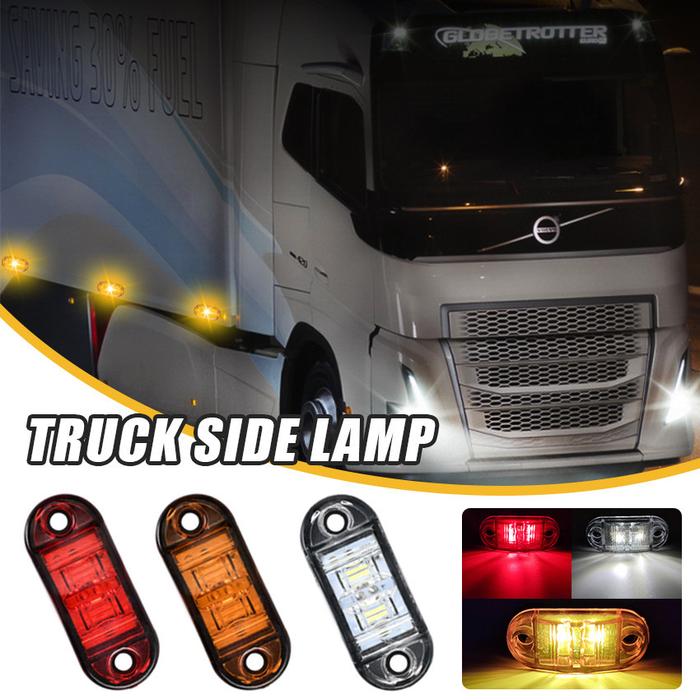 4Pcs/Set Lampu LED Bak Samping Sein Truk Trailer Mobil 24 Volt 12 Volt Lampu Side Marker Led Lampu S