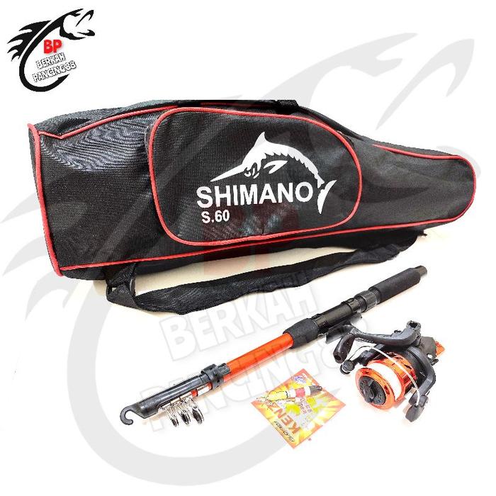 TERLARIS {COD} 1 Set Pancing Audrey+Joran Antena 150+Tas Shimano 60Cm READY
