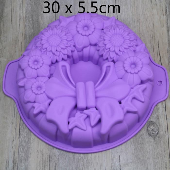 Roti Panggang Cetakan Pita Bunga DIY Cokelat Jeli Puding Makanan