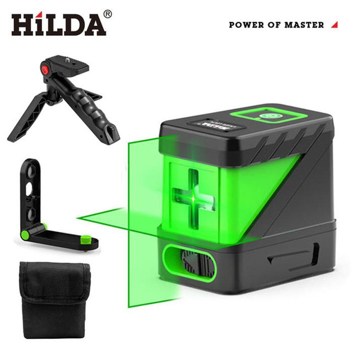 HILDA 2 Lines Laser Level Self Levelling Green Beams Laser Horizontal