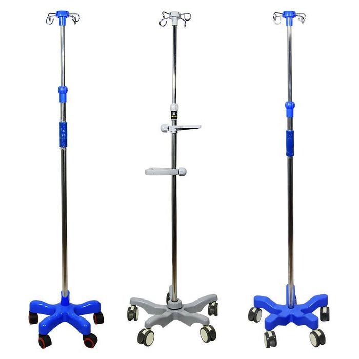 1 Set Tiang Infus Kaki 5 Stand Infus Standar Infus Portable Alat Infus Lengkap Roda Tiang Infus Gant