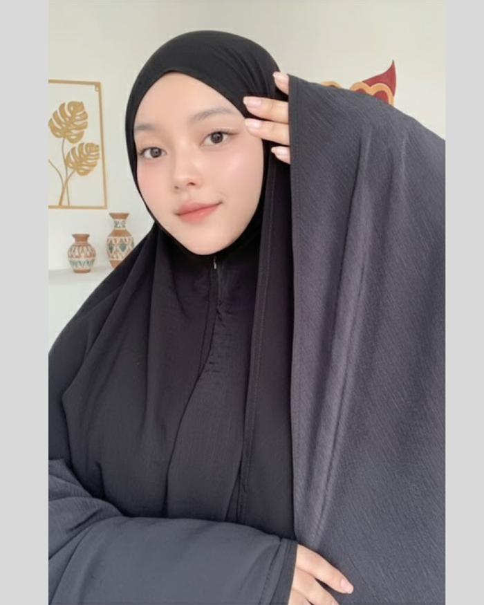 Maysaron - Mukena Dewasa Traveling 2in1 Mango Youryu Premium Mini Pouch