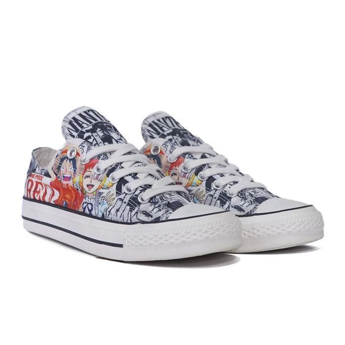 Limited Edition Rafters Sepatu Karakter One Piece Ox Sneakers Casual Pria Wanita Original Karet Shoe