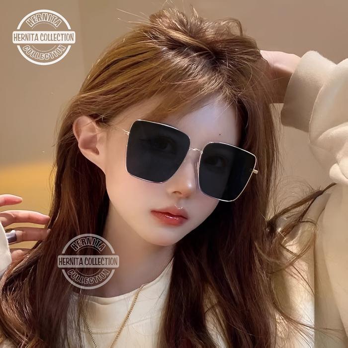 Sale !! Kacamata Artis Korea Gm Ussy Wind Wind 8882 Sungglasses Free Box Esklusive +Hard Case  + Lap