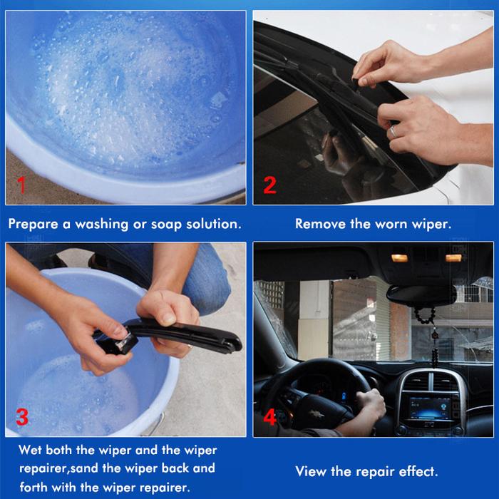 1 Set Car Window Wiper Blade Repair Refurbish Tools For Toyota
