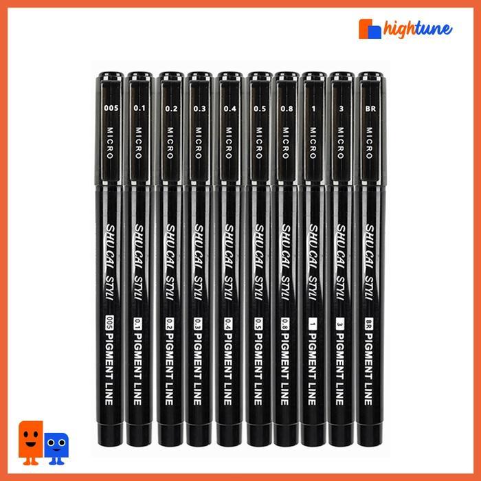 Hightune Drawing Pen set Spidol Drawing Pen 0.05-0.8
