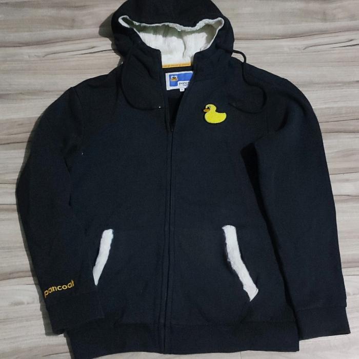 Hoodie Zipper Pancoat Pria & Wanita Ukuran M-L - Sweater