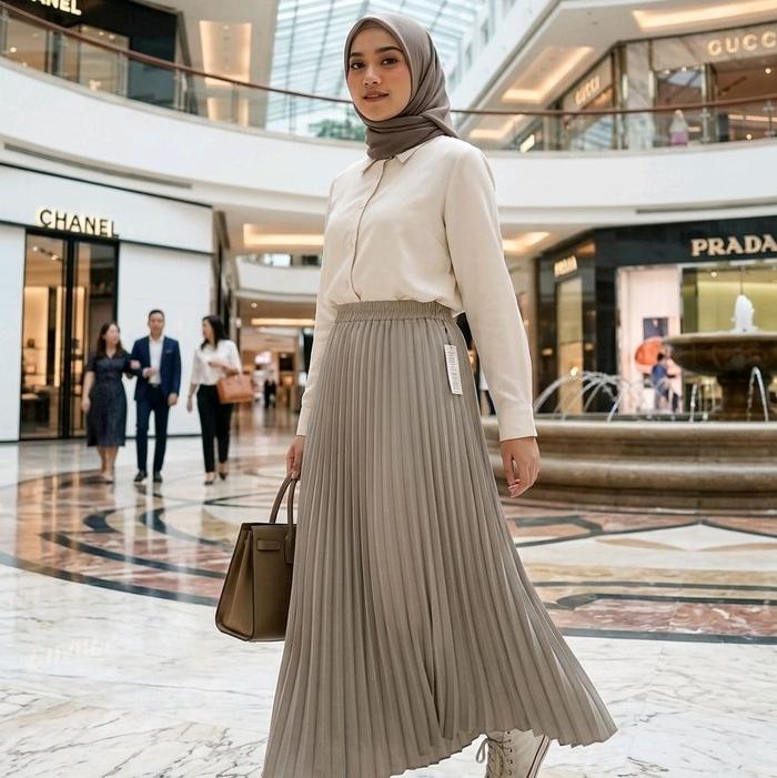 Rok Plisket Payung Wanita Model Terbaru Desain Elegan dan Menarik untuk Berbagai Kesempatan Nyaman S