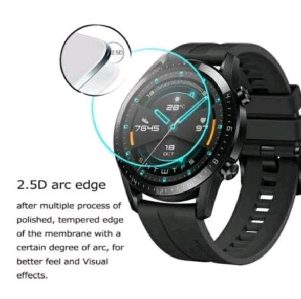 nnn tempered glass untuk HUAWEI HONOR MAGIC 2 46mm 46 mm TG anti gores jam tangan tempered glass pel