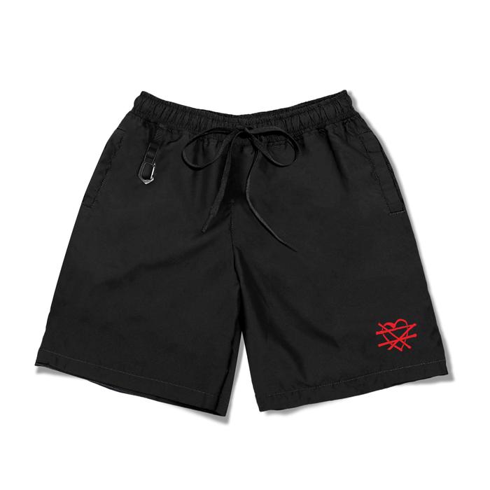 Round - Boardshort Boxer Celana Pendek - Amor Red - Unisex
