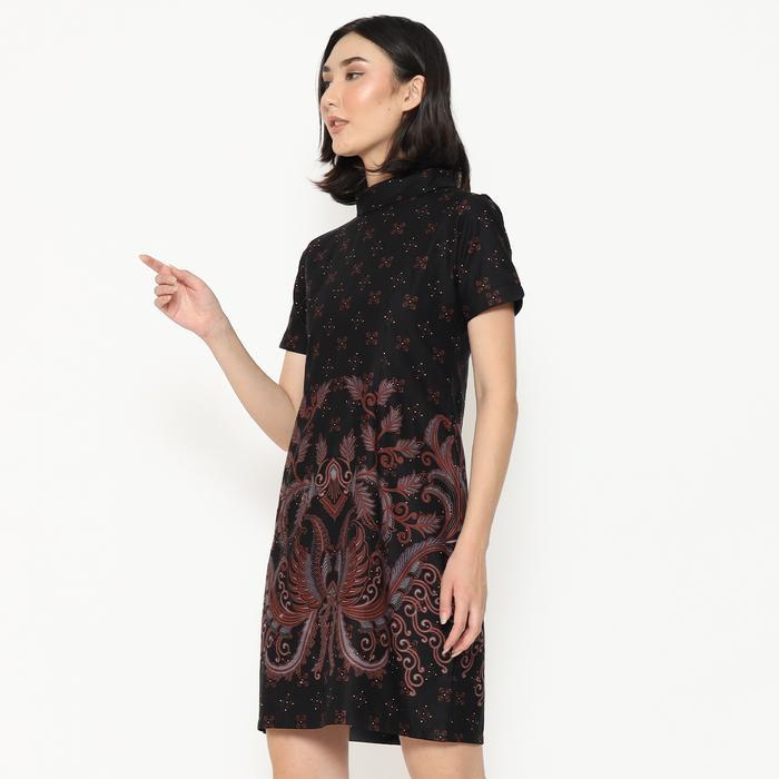 My Aksa Batik Wanita Dress Furing Emma Edrick