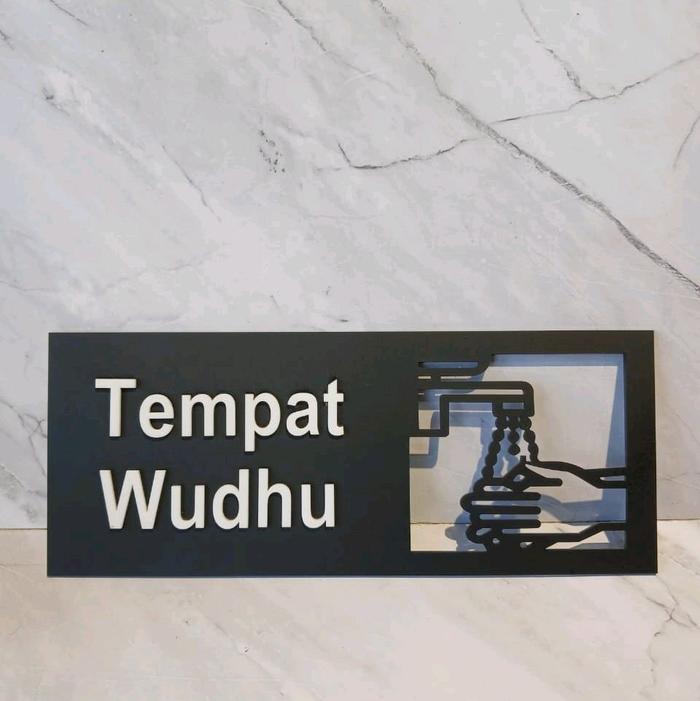 sign tempat wudhu | tanda tempat wudhu | tanda wudhu akrilik