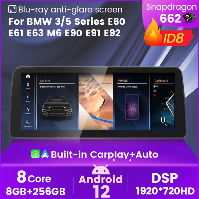 Qualcomm Snapdragon 662 Android 12 DSP DVD Head Unit GPS Navigation