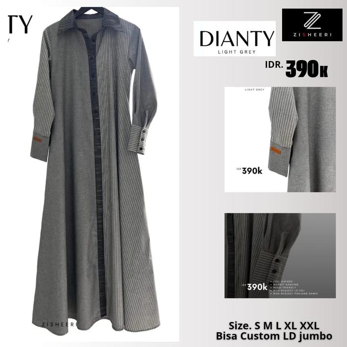 GAMIS DIANTY BY ZISHEERI | GAMIS KATUN NYAMAN DAN ELEGAN
