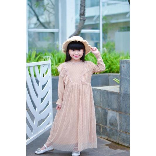 GAMIS ANAK IZMA TILLE POLKADOT