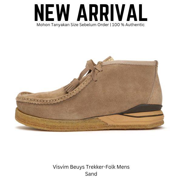 Visvim Beuys Trekker-Folk Sepatu Kasual Formal Pria Original 100%