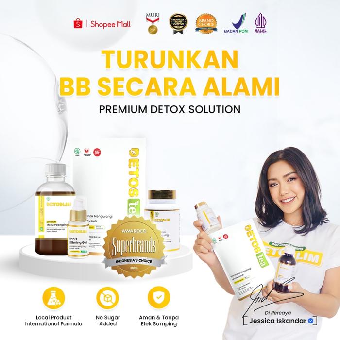 Detoslim Variasi Madu Detoslim + Teh Detoslim  + Kapsul Detoslim + Body Gel Detoslim | Penurun Berat