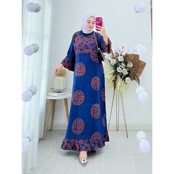 Daster Maura Jumbo Daster Maura Daster Batik Daster Jumbo Lengan Panjang Daster Jumbo Daster Kekinia