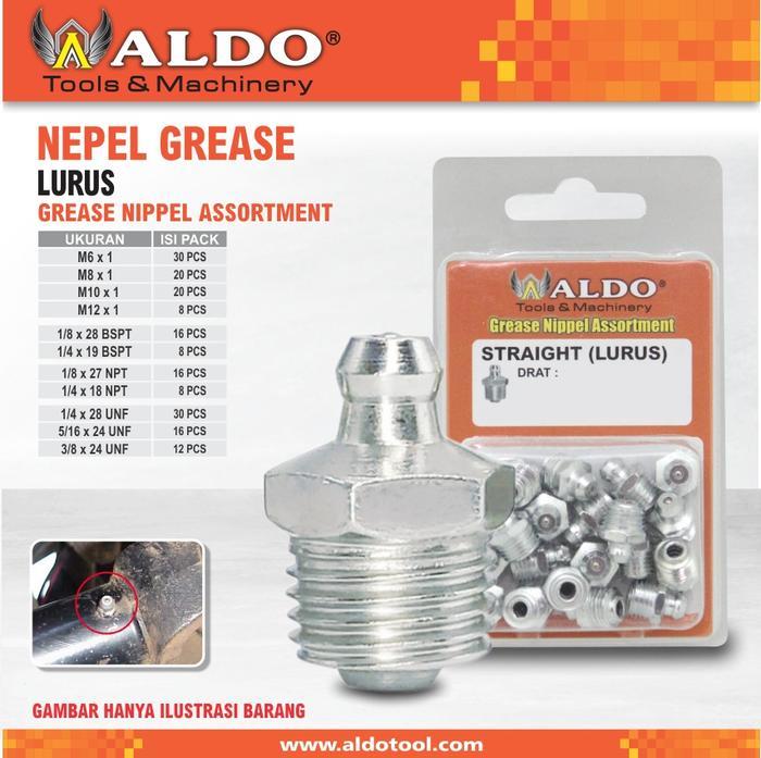 NEPEL GREASE LURUS ( STRAIGHT ) MERK ALDO